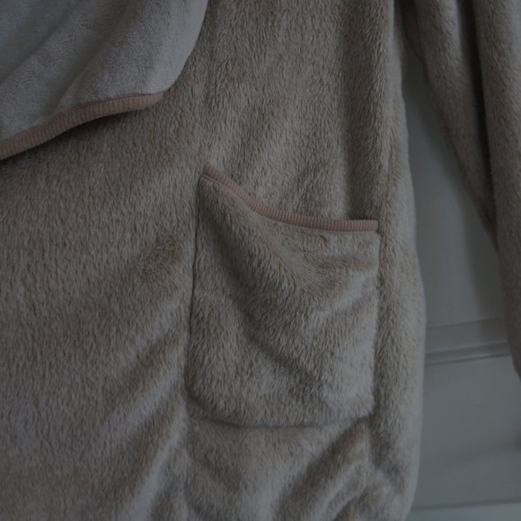 Fleece Long Cardigan Loungewear - Picture 4 of 4